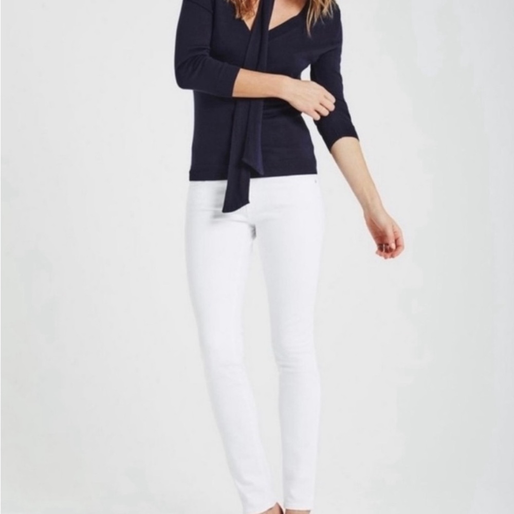 Ag Adriano Goldschmied Stilt Cigarette Leg Skinny Jean 27 Clean Girl Preppy